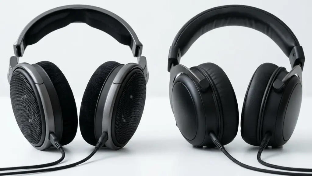Best Studio Headphones by Music Genre comparison of open-back and closed-back designs